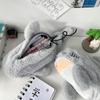 1 шт. милый плюшевый пенал с акулой, школьные принадлежности, кавайная кукла, сумка для хранения ручек, канцелярские принадлежности