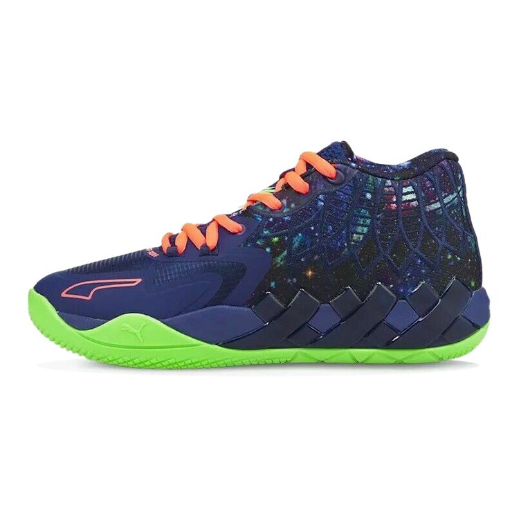 Puma Кроссовки MB.01 Jr Galaxy Kids Синий Электро-Синий Зелёный-Gecko 376887-07