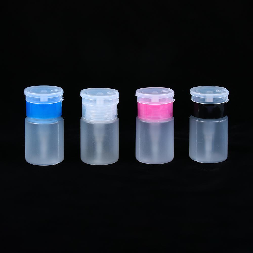 Жидкость 60 мл УФ-гель для очистки ногтей для снятия лака Чистый ацетон Насос-дозатор Контейнер Пустая бутылка