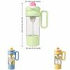 Leak-proof Sports Water Bottle Large Capacity Tea-water Separation Cup Tea Partition Cup  Travel