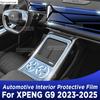 For XPENG G9  2024 2025 Panel Dashboard Navigation Automotive Interior Protective Film TPU Anti-Scratch Sticker