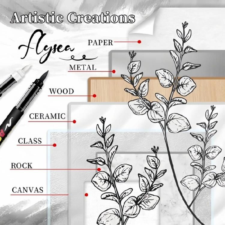 Watercolor Brush Pens Soft Tip Flexible Markers Art Pens Watercolor Pen For Artistic Expression & Handcraft Projects