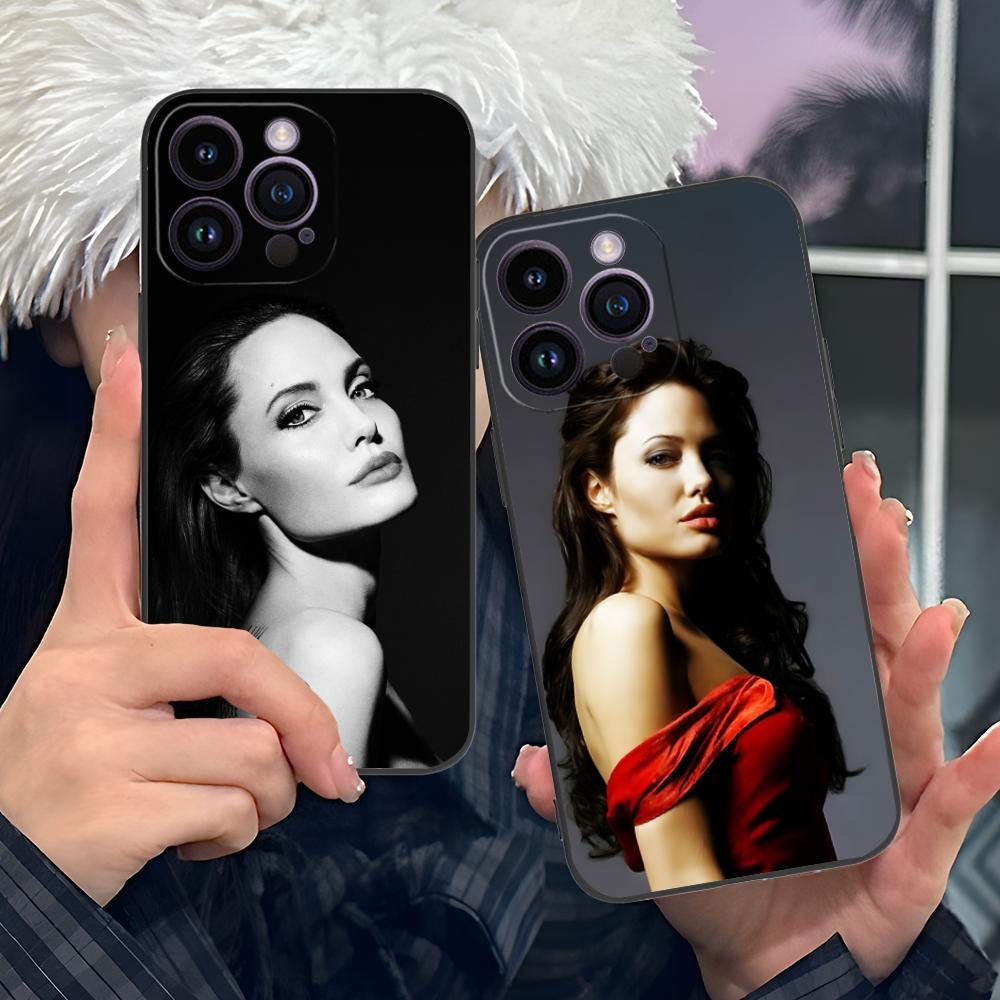 Чехол для мобильного телефона Анжелины Джоли для iPhone 17 16 15 14 13 12 11 X XR XS 8 7 Air Pro Max Plus Mini Цветной Чехол Чехол Роскошный