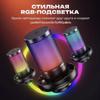 RGB Сенсорная Кнопка USB Конденсаторный Микрофон с Стойкой-пантографом для Игр и Прямых Трансляций