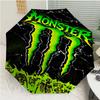 Автоматический зонт с принтом логотипа Monster Energy, 8 спиц, железный каркас, пластиковая ручка, подходит для путешествий на открытом воздухе и на каждый день, идеальный подарок