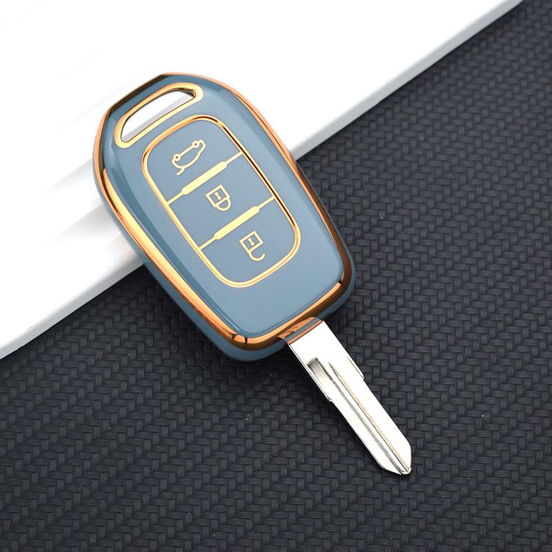 3 Buttons TPU Remote Car Key Cover Case Shell Fob For Renault Kwid Trafic Symbol For Dacia Sandero Logan Duster 2016 2017 2018 Accessories