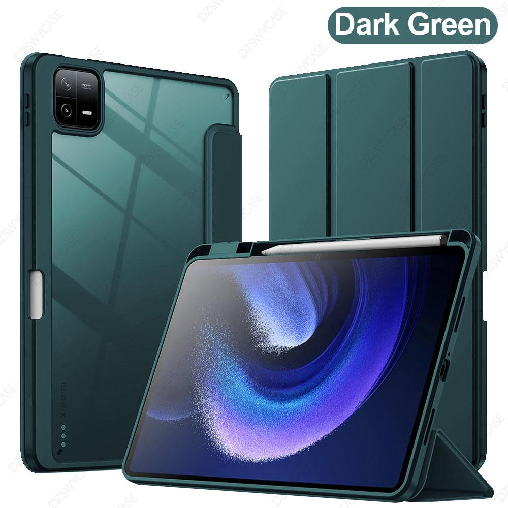 Чехол для Mi Pad 6/Mi Pad 6 Pro (11-дюймовый, Модель) с держателем для ручки, задней подставкой, противоударный чехол для планшета, автопробуждение/сон