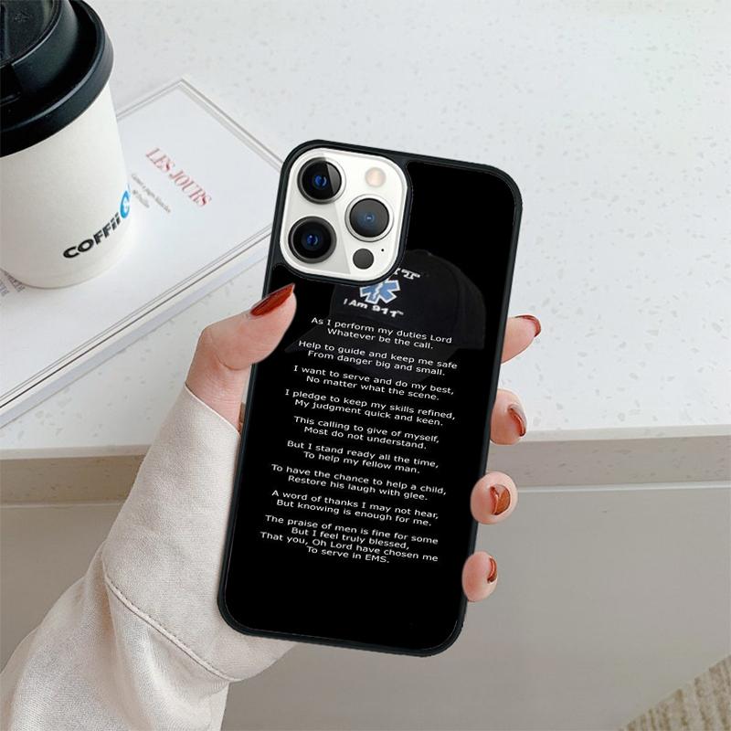 EMT EMS Ambulance Phone Case For iPhone 17 Air 16 pro max 15 14 plus 12 13 Shell Cover coque