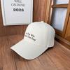 American embroidered peaked cap women's new washed old soft top breathable face small sunshade sunscreen baseball cap