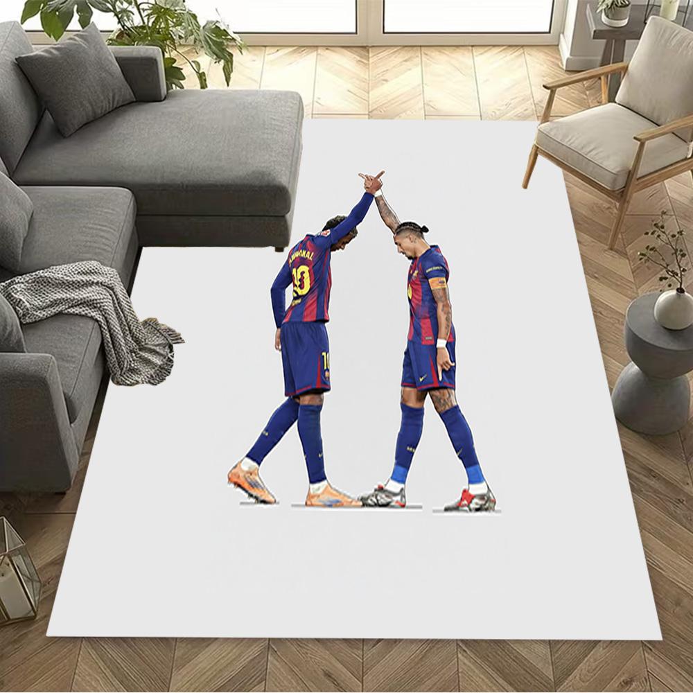 Lamine Yamal's Spain's Yamal Celebration Carpet Perfect for Playrooms Game Room Study room Living Rooms Antislip Carpet Decorate Offices