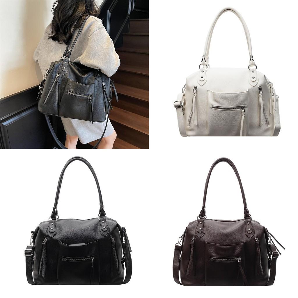 Retro Chic Women Pu Bag With Large Size And Multiple Shoulder Straps For Everyday Carry