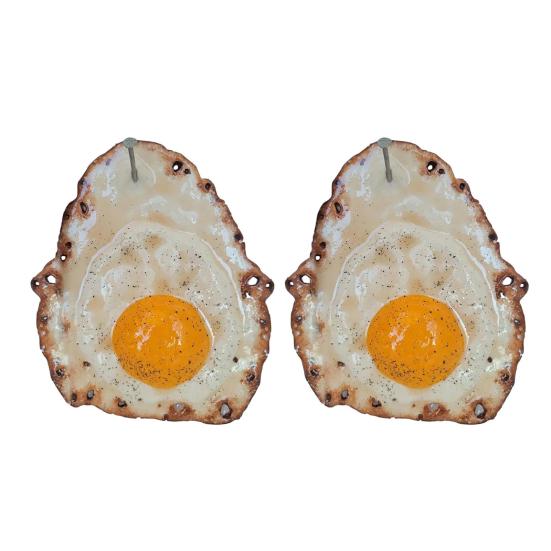 1/2/3/4Pcs Fried Egg Wall Decoration Fried Egg Hanging On a Nail Wall Art Home
