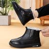 Зимние мужские ботинки slip on plush теплые зимние ботинки мужские рабочие повседневные туфли высокие черные зимние ботинки мужские с мехом зимняя обувь