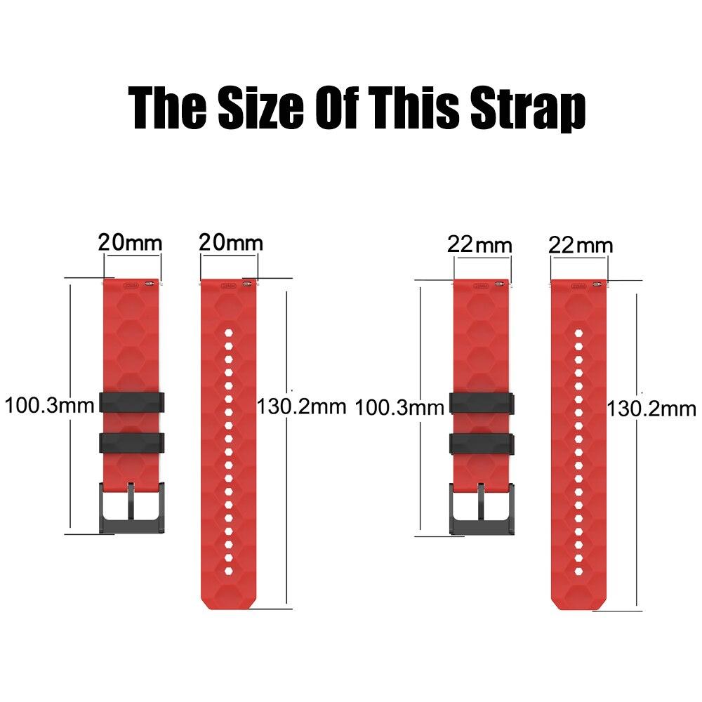 Силиконовые ремешки 20 мм для COLMI C61 C60 V23, сменный ремешок для умных часов COLMI P28 P8 Plus P8 Pro, браслет