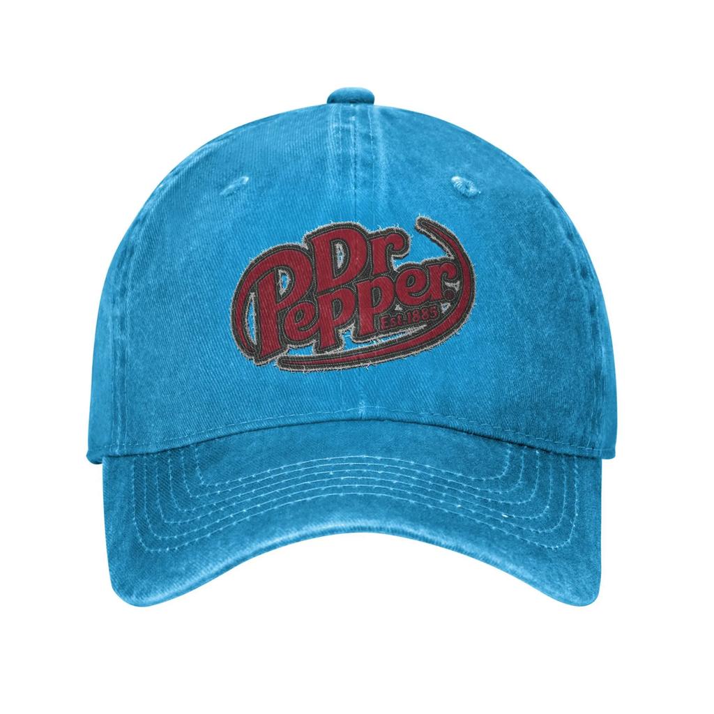 Summer Dr Pepper Letter Est Baseball Cap Sun High Quality Custom Logo Washed Trucker Hat Unisex Adult Yk Snapback Cap