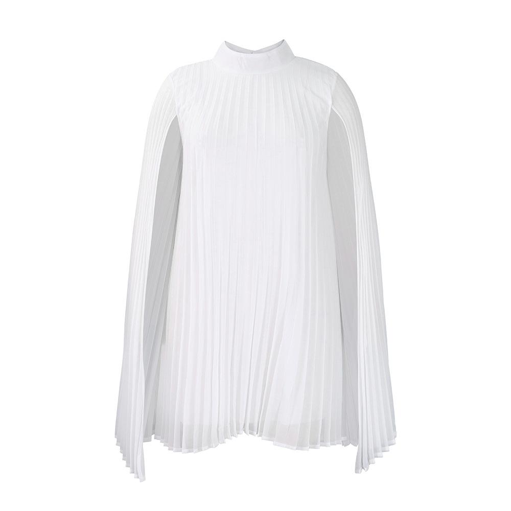 Весенне-летние женские платья, темпераментные модные шифоновые пуловеры, накидка с рукавами «летучая мышь», платья большого размера