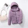 Women Puffer Jacket 8 Colors Plus Size  Female Ultra Lightweight Packable Hooded Down Coats