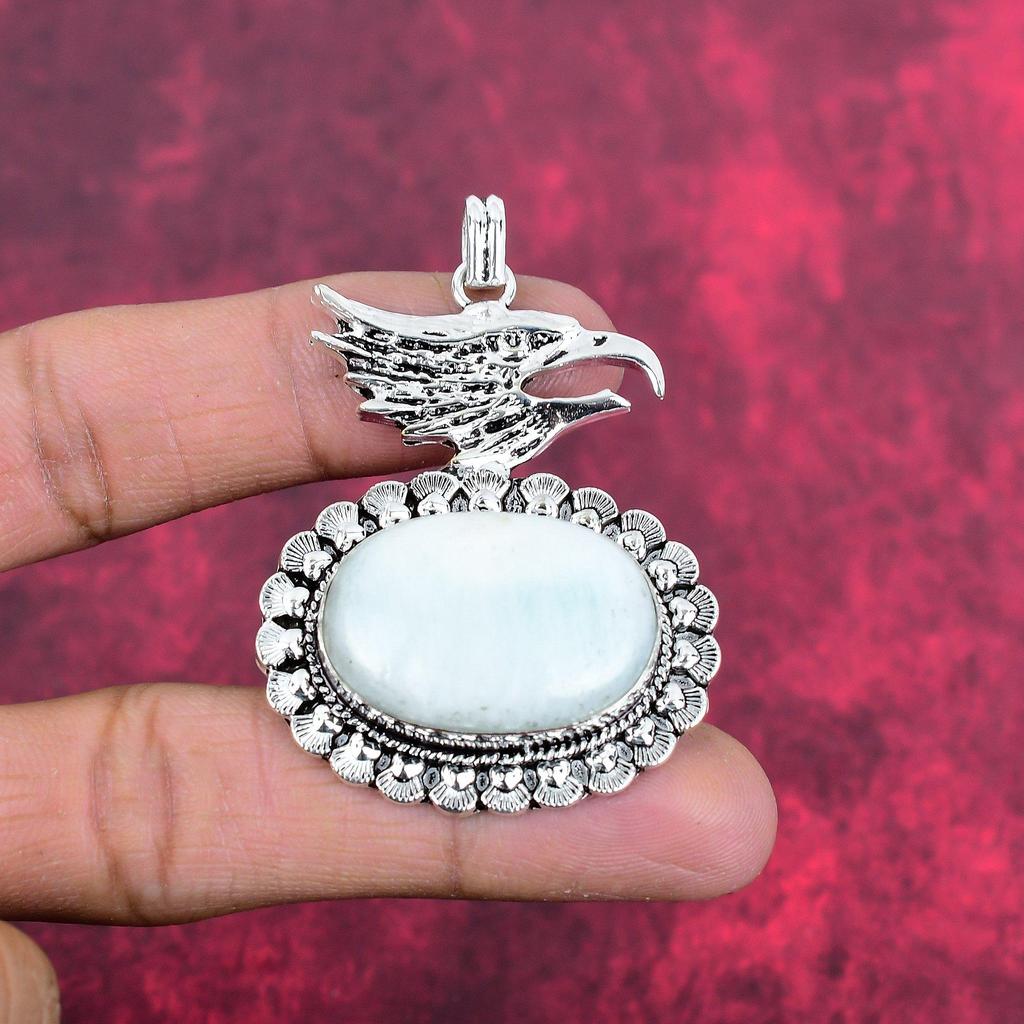 Подвеска с гемиморфитом, ювелирные изделия из цельного серебра 925 пробы с драгоценными камнями, подвеска ручной работы, на День благодарения