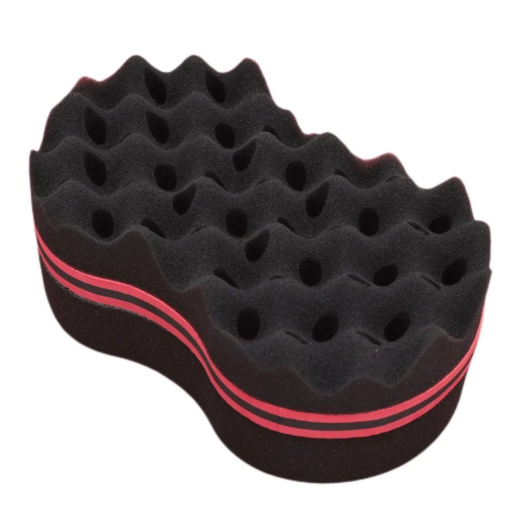 Barber Magic Barber Sponge Double Sided Magic Hair Curl Weave Dreads Sponge Brush Hair Brush for Black Man Hair Twist Sponge