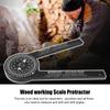 Mitre Saw Protractor ABS Angle Finder Carpenter Angle Finder Meter Gauge Tools Level With Marking Pencil Woodworking Scale