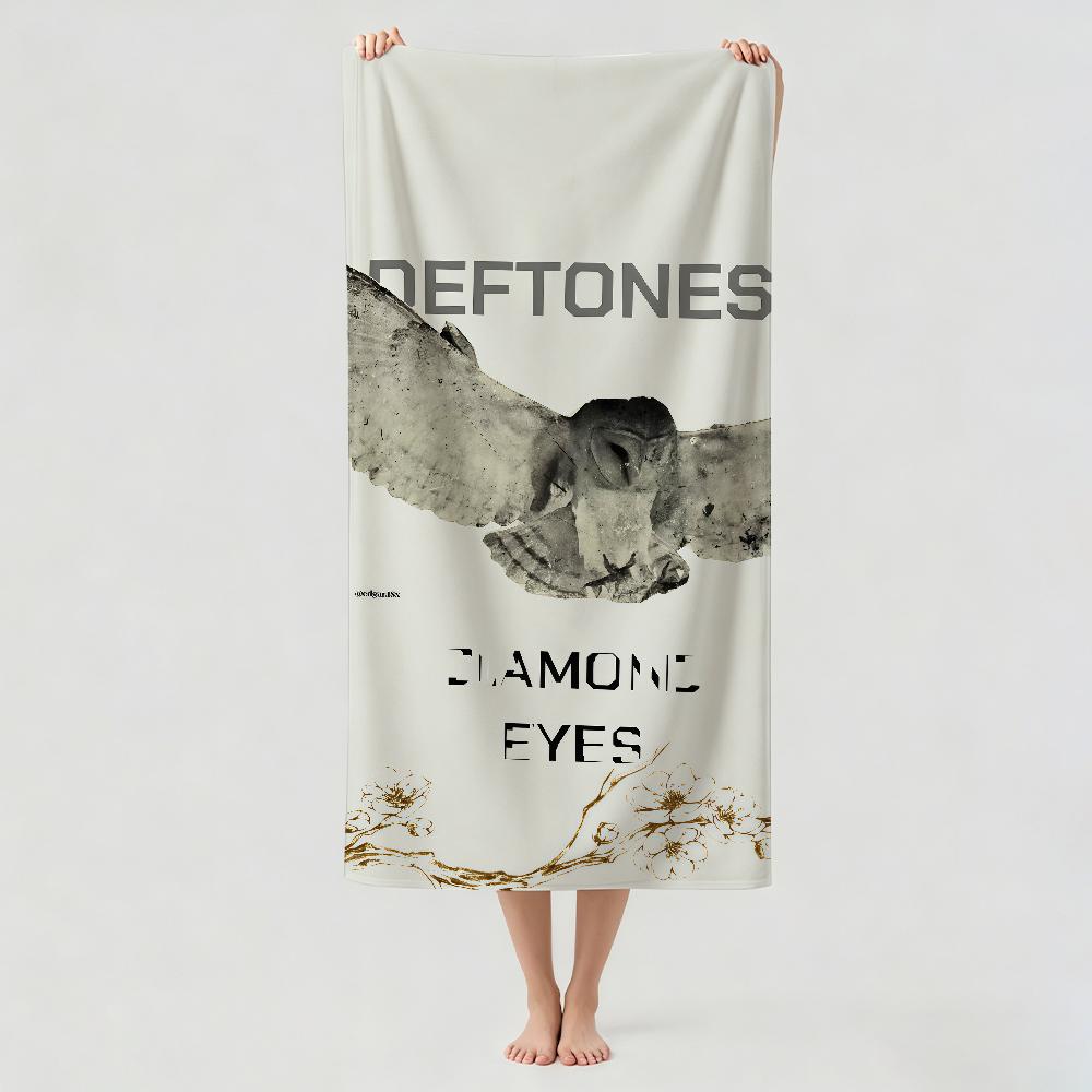 Полотенце для сушки банное банное полотенце рок-группы D-eftones Подходит для легкого плавания, кемпинга, йоги, пляжа