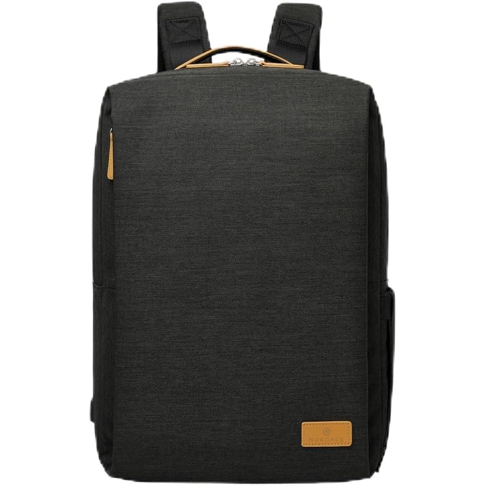 Nordace Siena Pro 15 Smart Backpack with USB Port - 16-inch Laptop Backpack, 20L, Daily Backpack for Travel, Everyday Use, and Work, Black-Brown, Stan