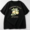 Casual Short Sleeve Tshirt Limoncello Per Favore Lemon Floral Graphic Unisex Summer Soft Loose Aesthetic Fruit Basic Tee