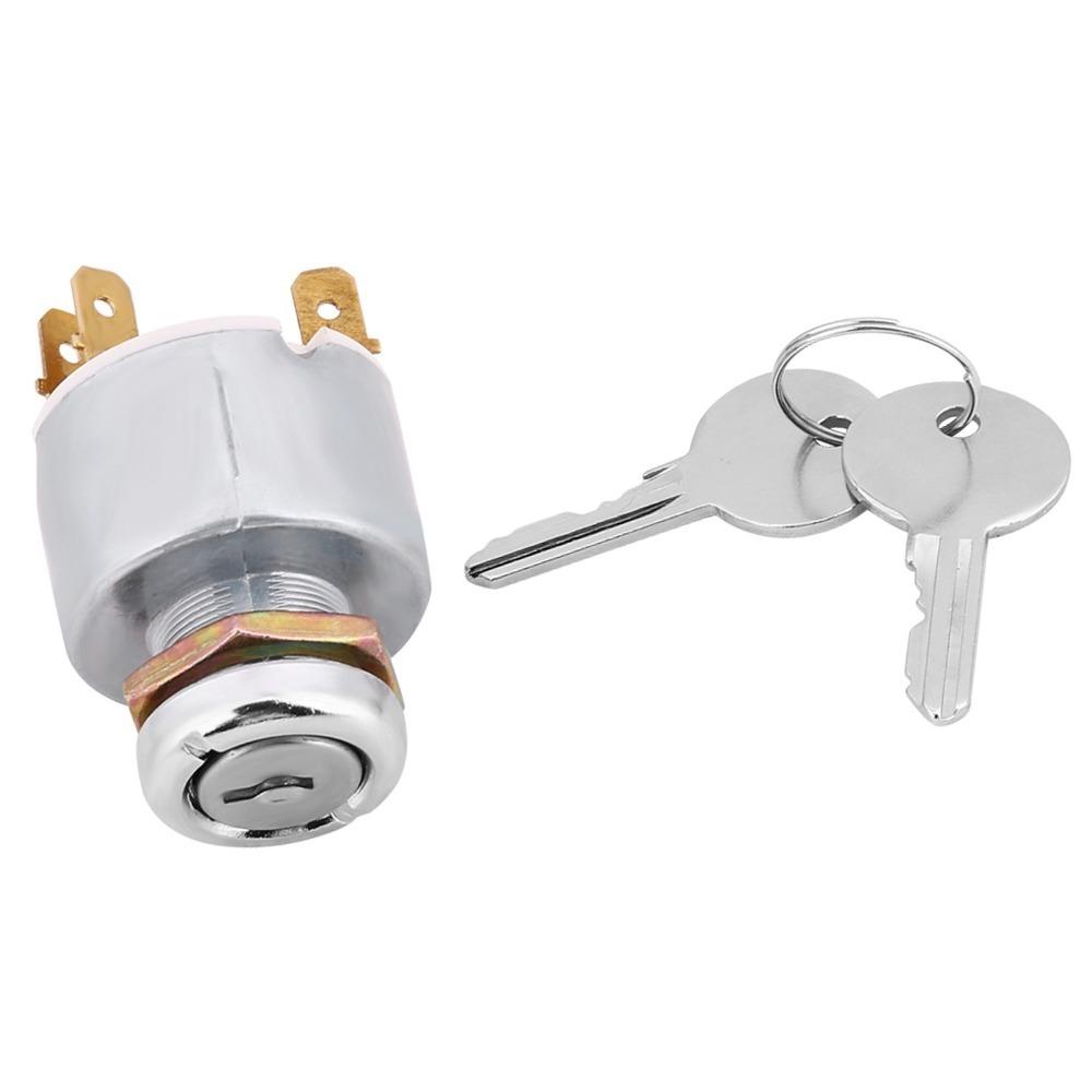 12V Ignition Switch Barrel 3 Position Engine Start Switch Ignition Switch For Car Motorcycle Boat