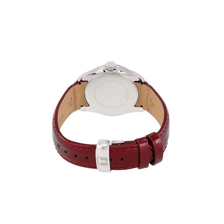 Tissot Kutu Collection Кварцевый механизм Водонепроницаемость 100 м Женские часы 32 мм Красный циферблат T035.210.16.371.01