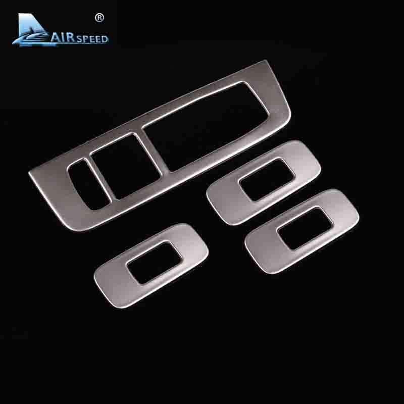 For Volvo V40 Console Air conditioning Outlet Decorative Cover Trim Stainless Steel Interior Accessories