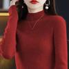 Пуловер свитер для женщин с длинным рукавом женский полувысокий воротник длинный рукав свитер