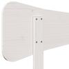 Headboard in White 150 cm Solid Pine Wood