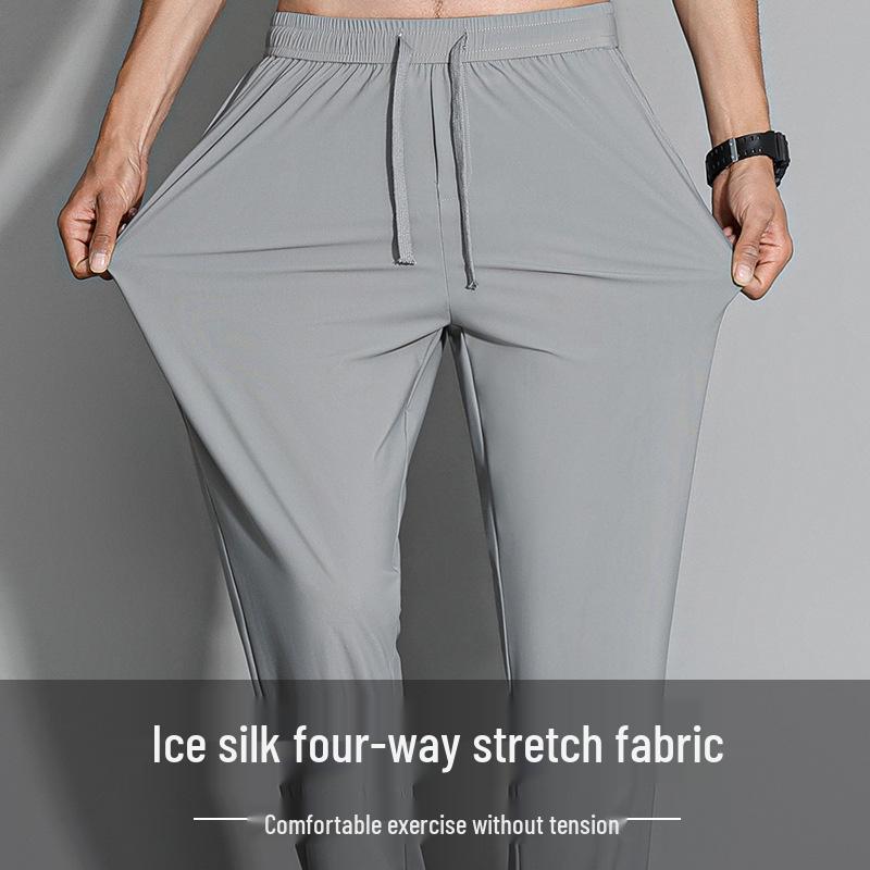 Брюки из ледяного шелка, быстросохнущие, дышащие, для мужчин и женщин - Легкие, эластичные, для спорта на открытом воздухе и альпинизма