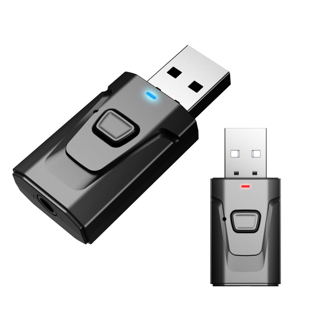 Новый аудиоадаптер 4-в-1 с Bluetooth 5.4, передатчик и приемник, для автомобилей с функцией вызова.