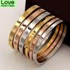 Beautiful Lovers Bracelets Woman Bracelets Stainless Steel Bangles And Bangles Cubic Zirconia Golden Woman Jewelry Gifts