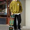 Li Ning X Steven Harrington Collaboration Series Веселый мультяшный принт Теплый флисовый свободный пуловер Зимняя толстовка Унисекс толстовка AWDRF81-2