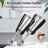Stainless Steel Ice Cream Scoop Professional Ball Digger Spoon for Baking Fruit Scooper with Trigger Release Dessert Spoon for Home Gifts
