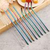 Reusable Drinking Straw Colorful Metal Straws Stainless Steel Straight Bent Straw With Cleaning Brush Drinkware Bar Party Accessory