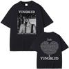 Мужская футболка с графическим принтом Yungblud & Zombie Rock Band Хип-Хоп Ретро Одежда для фанатов музыки Футболки Мужская Повседневная С круглым вырезом Высококачественная футболка