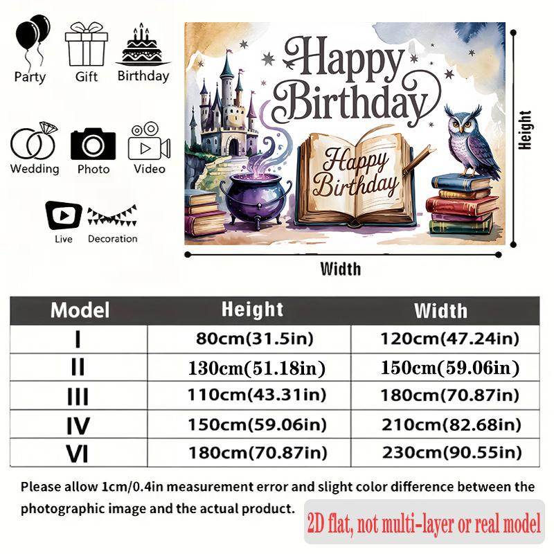 Princess Birthday Backdrop 1pc - Polyester Background