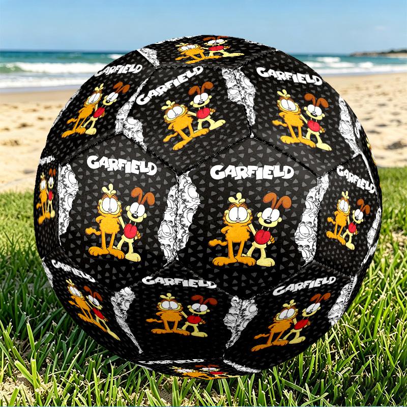 Garfield Print Size 5 Soccer Ball, PU Wear Resistant Football for Match Training and Daily Practice, Birthday Gift for Soccer Fans