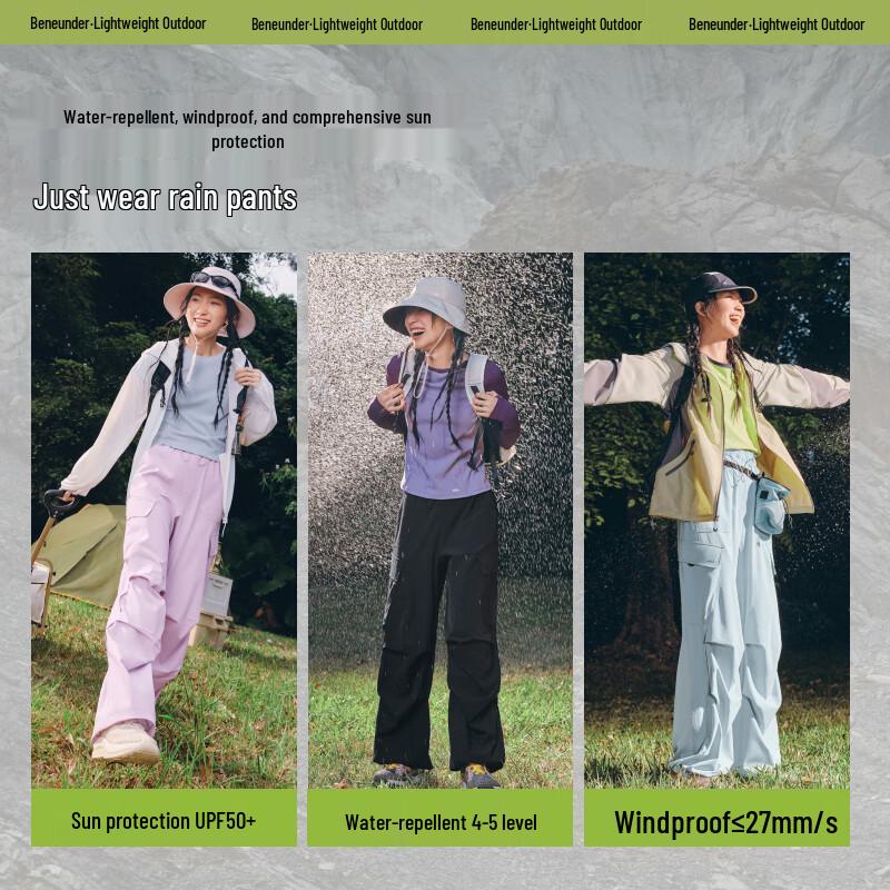 beneunder Женские свободные широкие брюки-парашюты карго