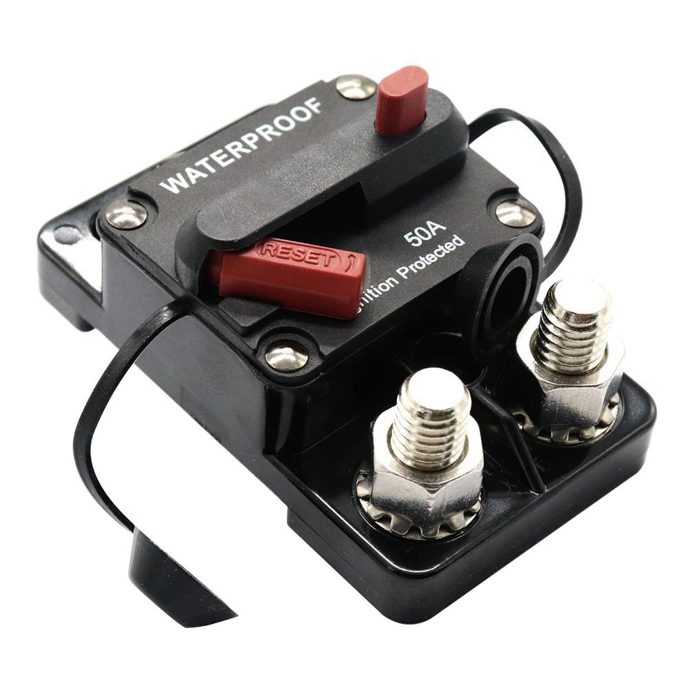 Бренд 30A 40A 50A 60A 70A 80A 100A 120A 150A 200A 250A 300A AMP Автоматический выключатель Предохранитель Сброс 12-48 В постоянного тока Автомобиль Лодка Авто Водонепроницаемый