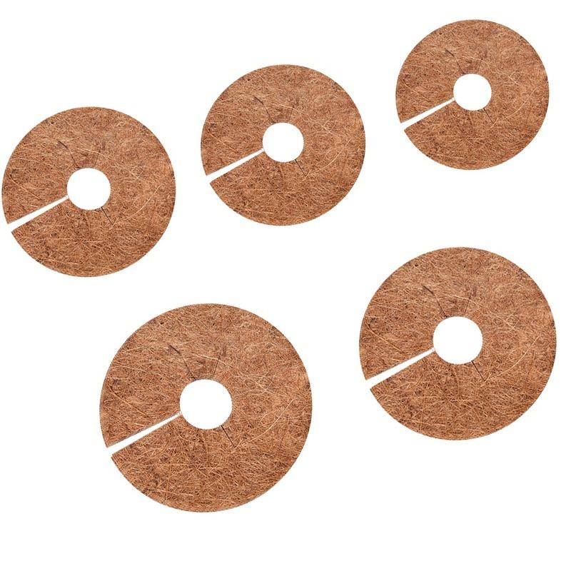 Растительный мат из кокосового волокна для защиты от сорняков, мульчирующий покров для горшечной почвы, протектор ствола дерева 25/30/35/40 см