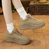 Spring and Autumn Velvet Casual Sports Shoes Bread Shoes Women's Shoes Thick Baseplate Shoes Women's Shoes
