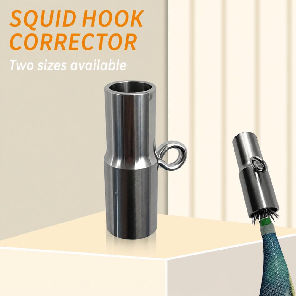 Stainless Steel Squid Jig Hook Corrector Hollow Tube Hook Straightener Boat Angling