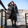 Новая корейская зимняя однотонная с капюшоном и длинными рукавами черная теплая свободная куртка с хлопковой подкладкой большого размера, женские парки, модные