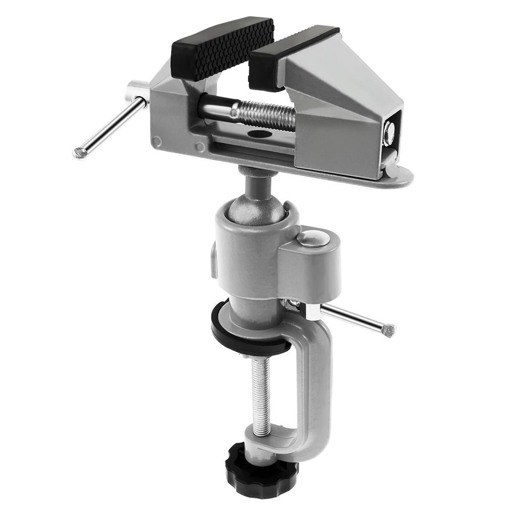 Mini Bench Vise Table Clamp 360° Rotatable Portable Work Bench Vise Fixed Tool for Drilling Woodworking Jewelry Making
