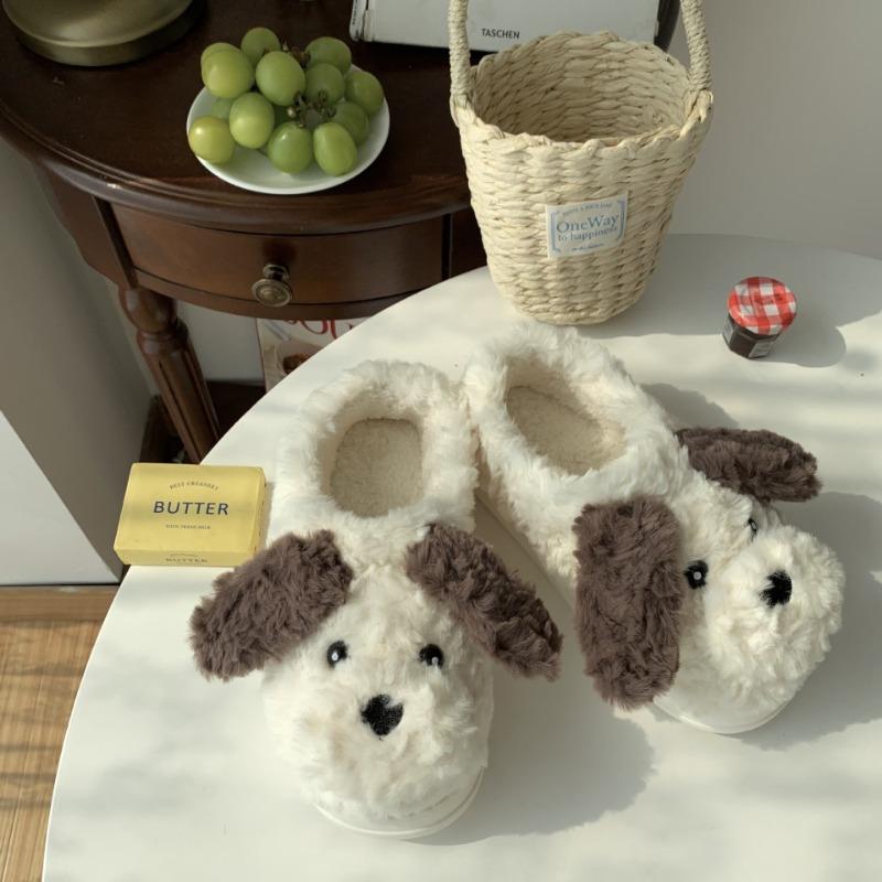 Add Velvet Warm Cotton Shoes Indoor Cotton Slippers Woman