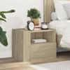VidaXL Wall-mounted Bedside Table Sonoma Oak 45x30x35 Cm 848315